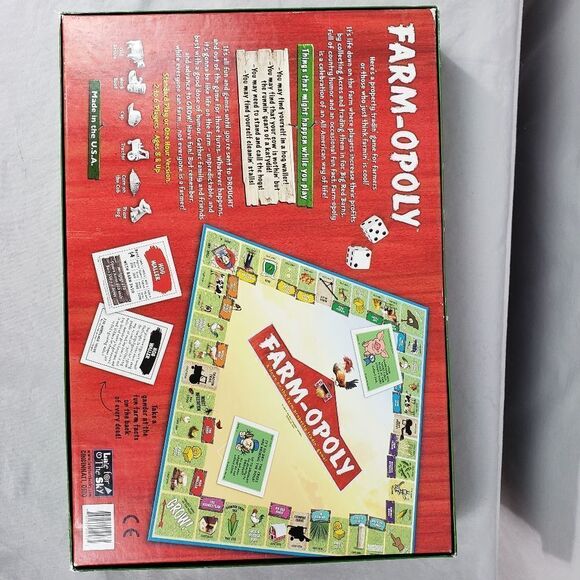 FARM-OPOLY Property Trading Board Game - Farmopoly NEW Ooen Box - Picture 5 of 5